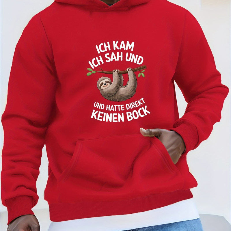 Men’s Hooded Sweatshirt German Sloth.