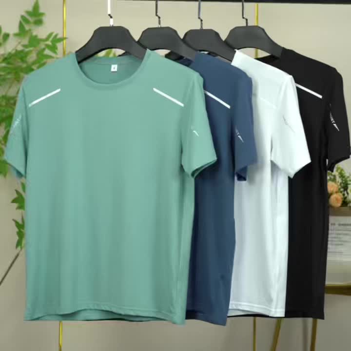 4pcs Men's quick-dry sports T-shirt.