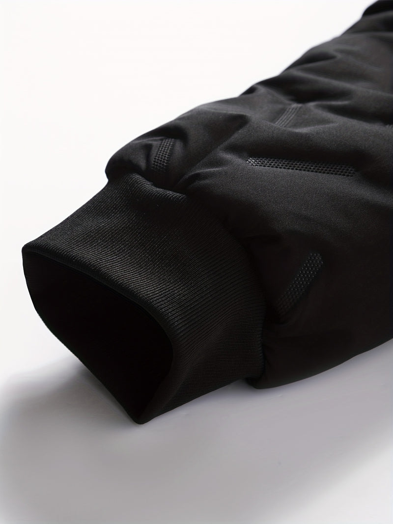 Men'S Winter Fashion Fleece Jacket with Zippered Pockets.