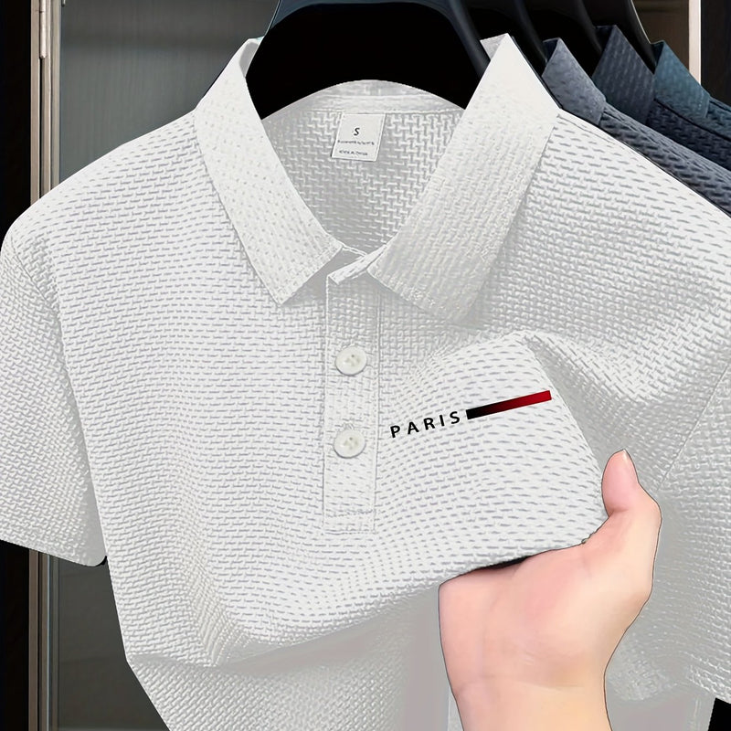 Plus Size Men's Summer Short Sleeve Shirt.