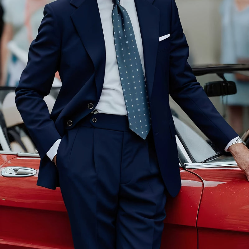 Men'S 2pcs Suit, Including a Blazer And Trousers, Stylish And High-Quality.