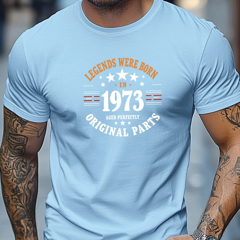 Men's Casual Crew Neck Short T-Shirt.