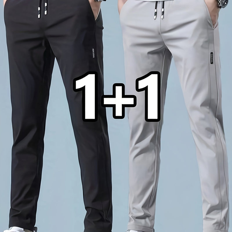 2-pcs Men's Quick-Dry Breathable Jogger Pants.