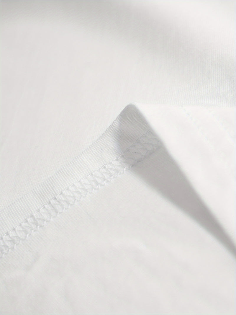 Men's Casual Crew Neck Short T-Shirt.