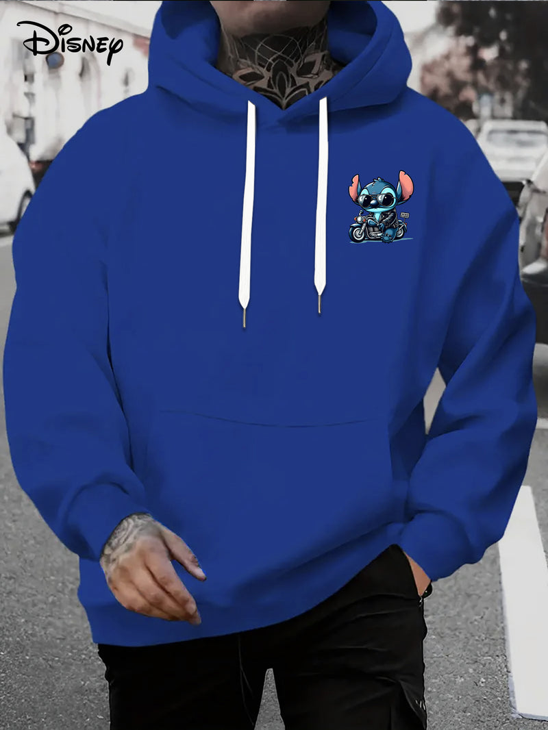 Disney Hoodie - Men's Stitch Driving Cartoon