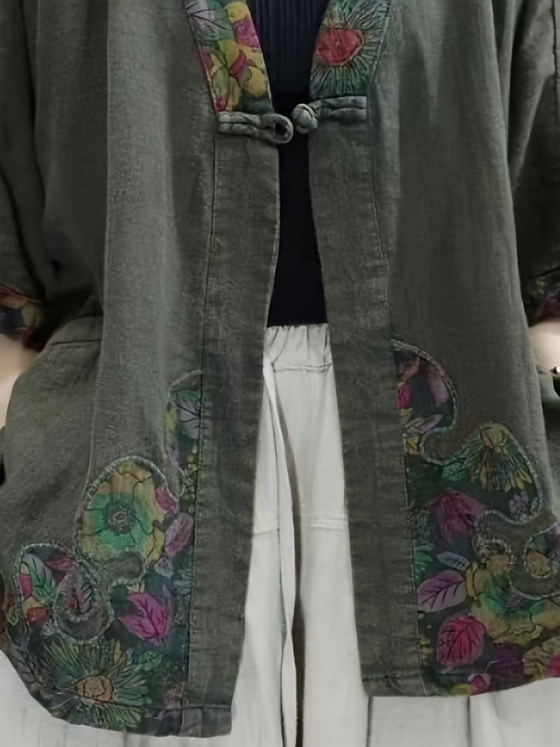 Women’s Spring And Summer Collection Vintage Style Button-Up.