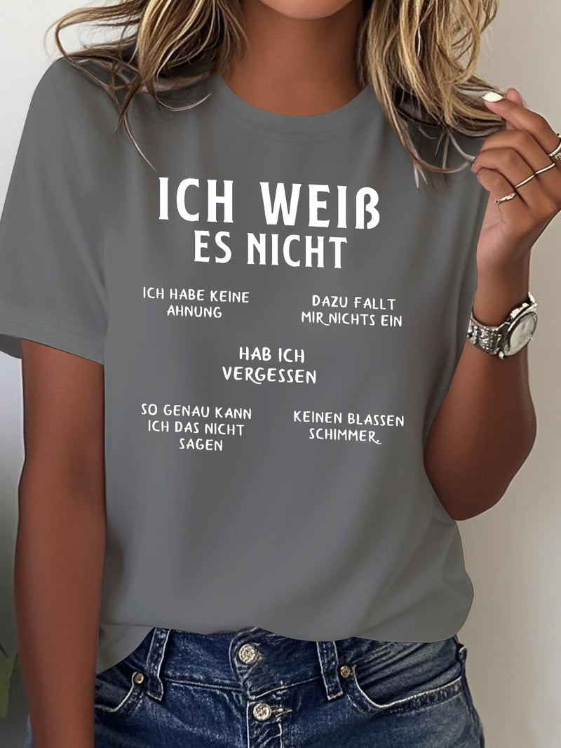Women's Funny German Humor T-Shirt.