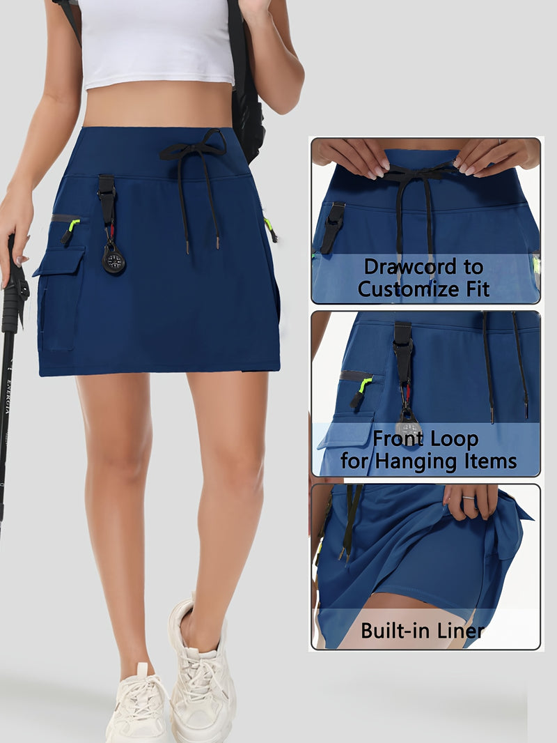 High-Waisted Cargo Shorts for Women Designed for Hiking.