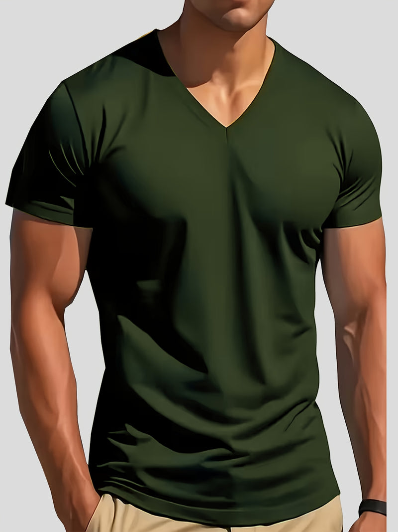 5pcs Men's V-Neck T-Shirt Pack.