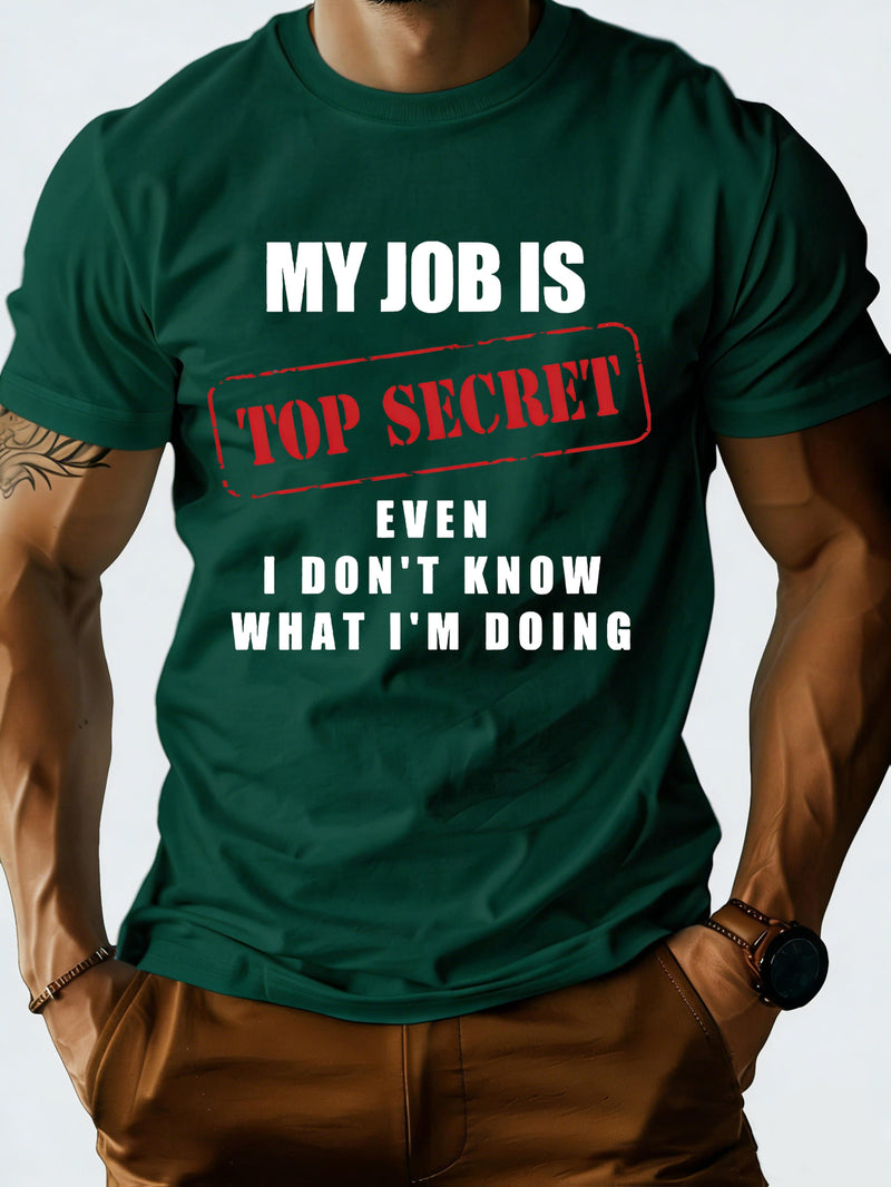 Men’s T-Shirt Graphic Casual Short Sleeve Shirt.