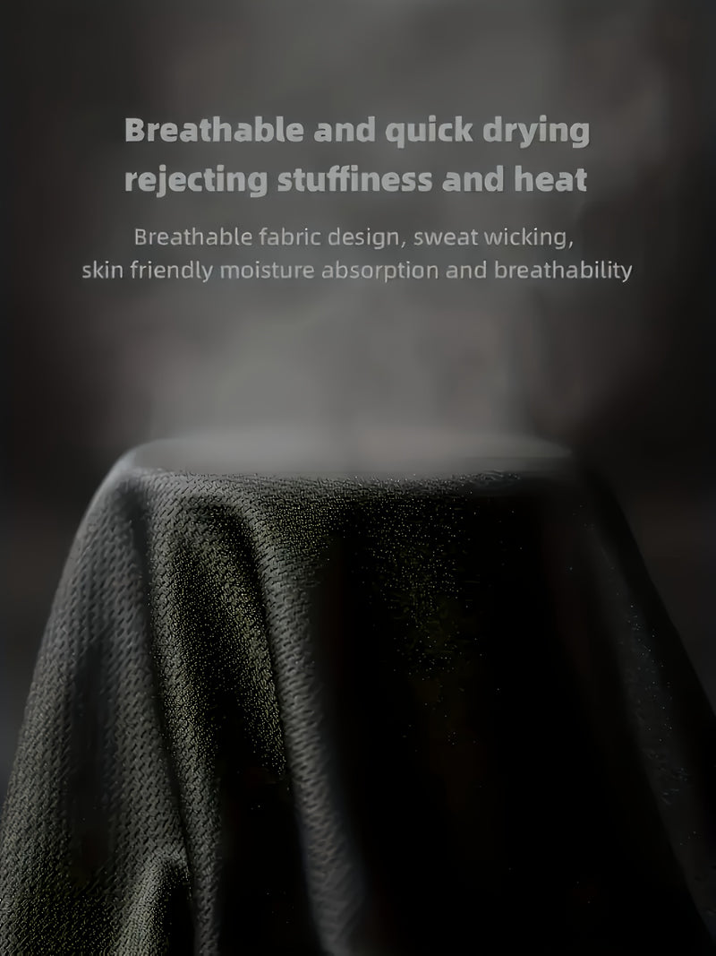 Men's New Round Neck Casual T-Shirt and Shorts Set.