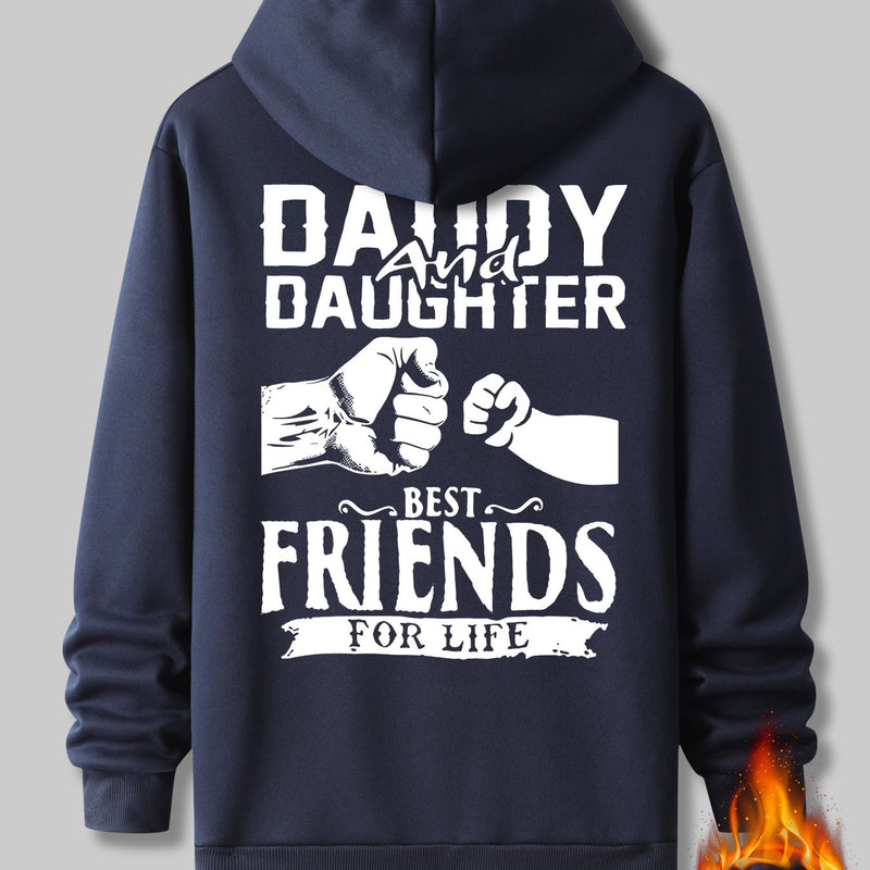 Men's Hooded Sweatshirt with Fashionable Print Design.
