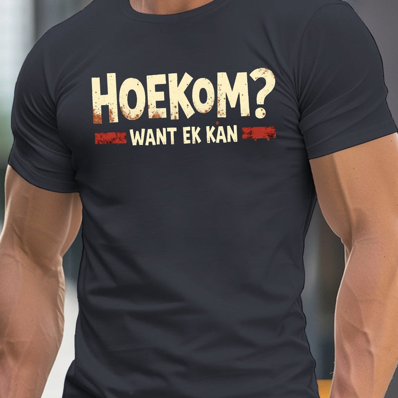 Men's Round Crew Neck Short Sleeve Tee, Casual T-Shirt.
