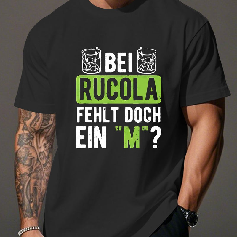 Men’s Funny German Humor Crinkle Plus Size T-Shirt.