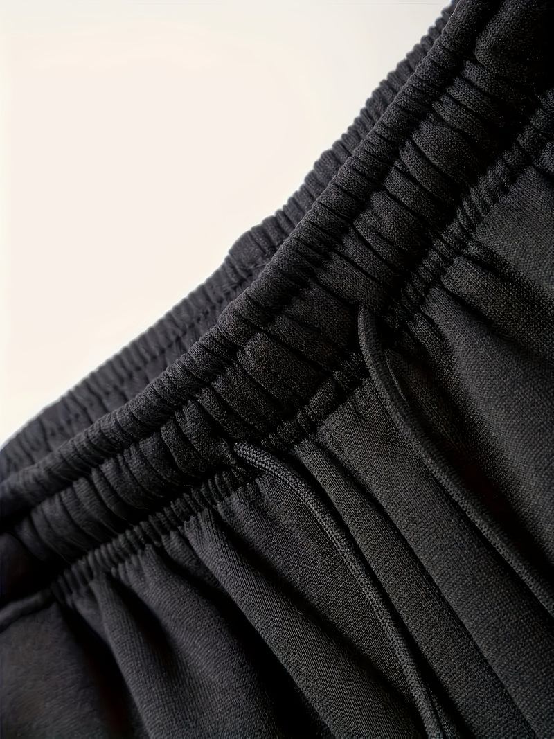 A Pair of Men's Casual Mid-Waist Sports Pants.