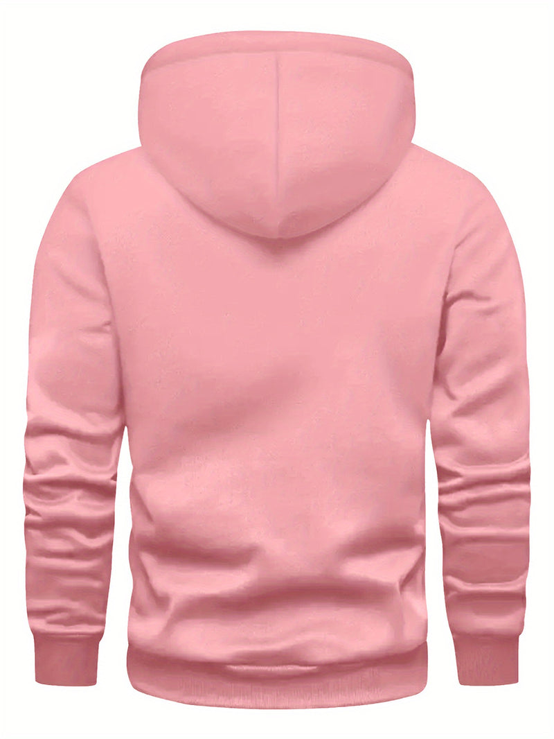 Men's hooded sweatshirt.
