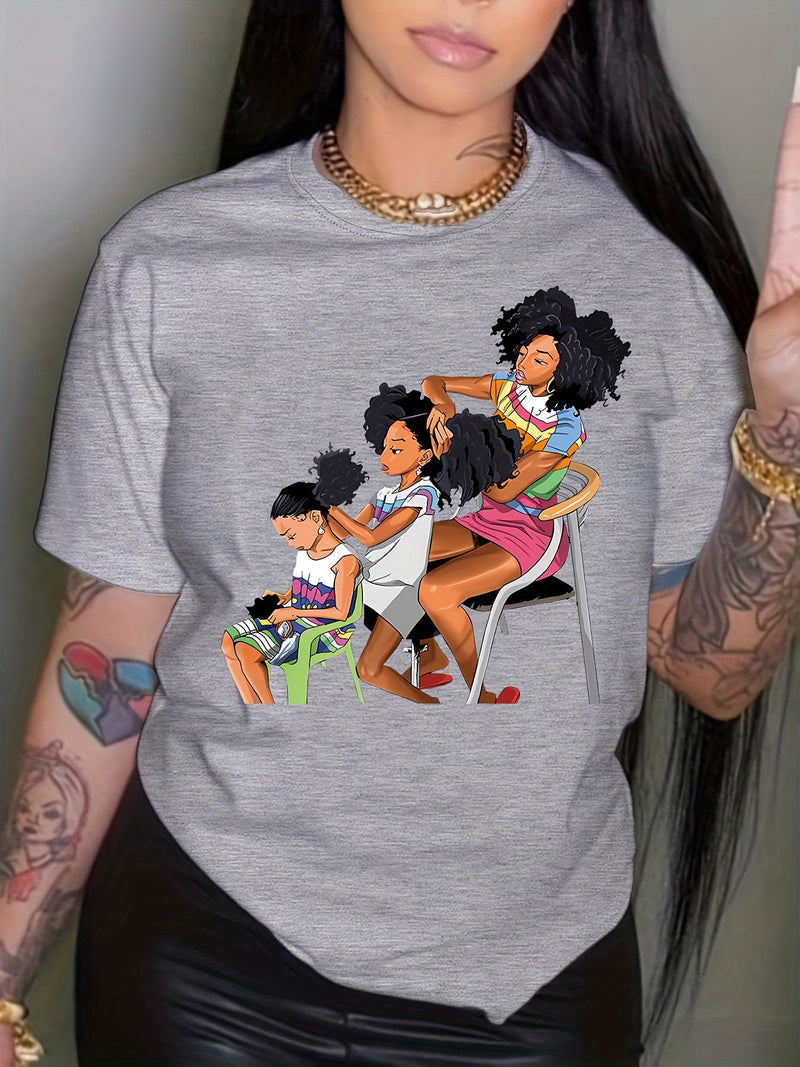 Women’s Portrait Printed T-shirt.