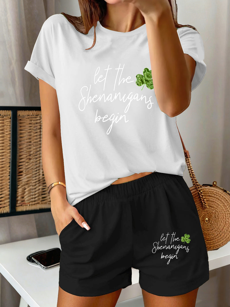 2pcs Women's Y2K Sportswear Suit - Shorts.