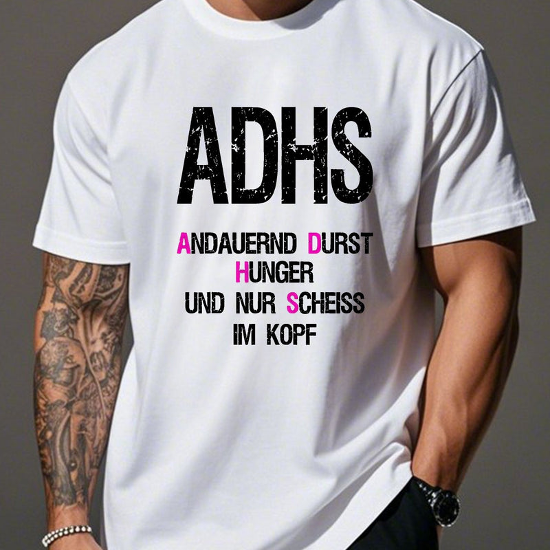 Men’s Funny German Humor Crinkle Plus Size T-Shirt.