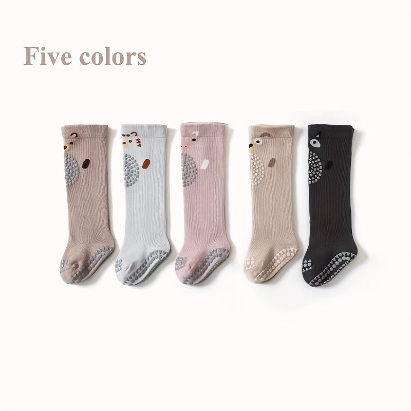 A Pair of Mid-Length Socks with Knee, Featuring Non-Slip And Collision-Resistant Designs.