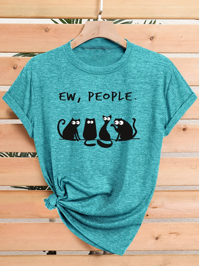 Women's Casual Short Sleeve T-Shirt.