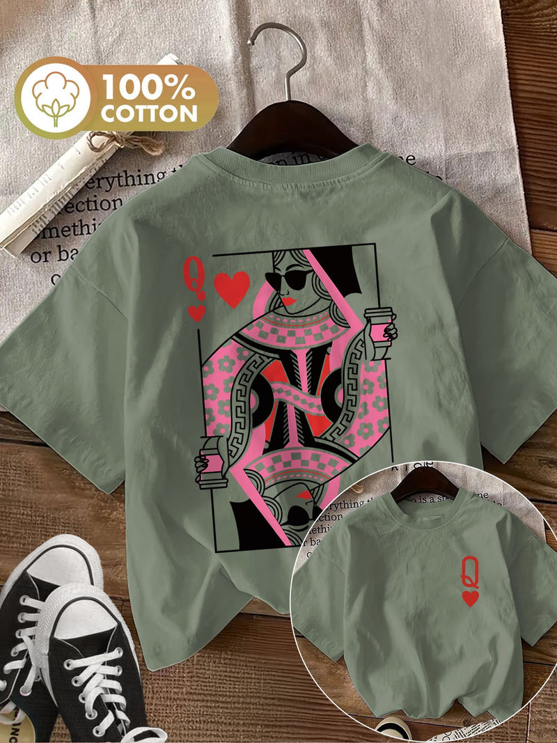 Women's Top with Double-Sided Print.