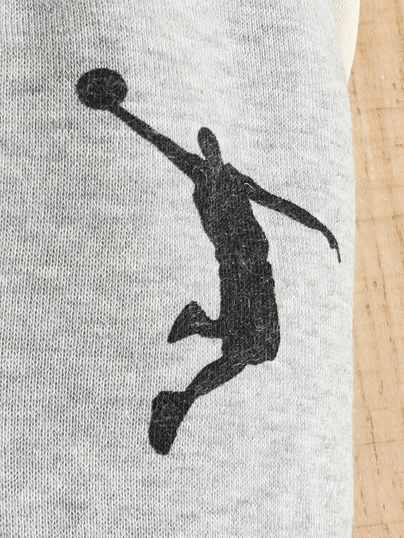 Boys 3pcs Set - Sporty Boy Graphic Hoodie, Long-Sleeve Sweatshirt.