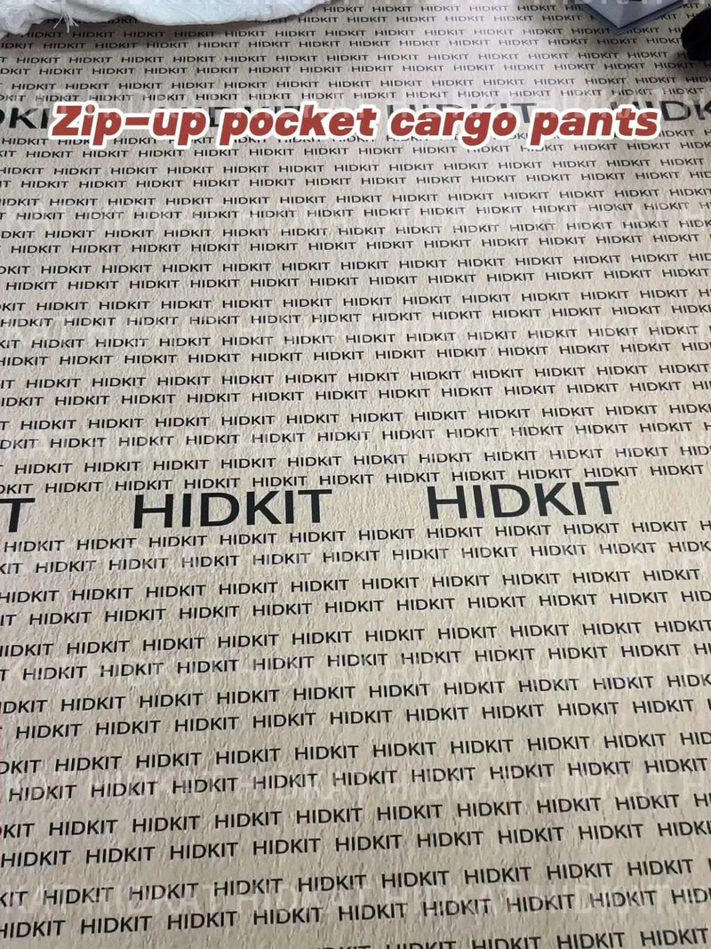 Men's Outdoor Casual Cargo Pants - Made from Polyester Fabric.