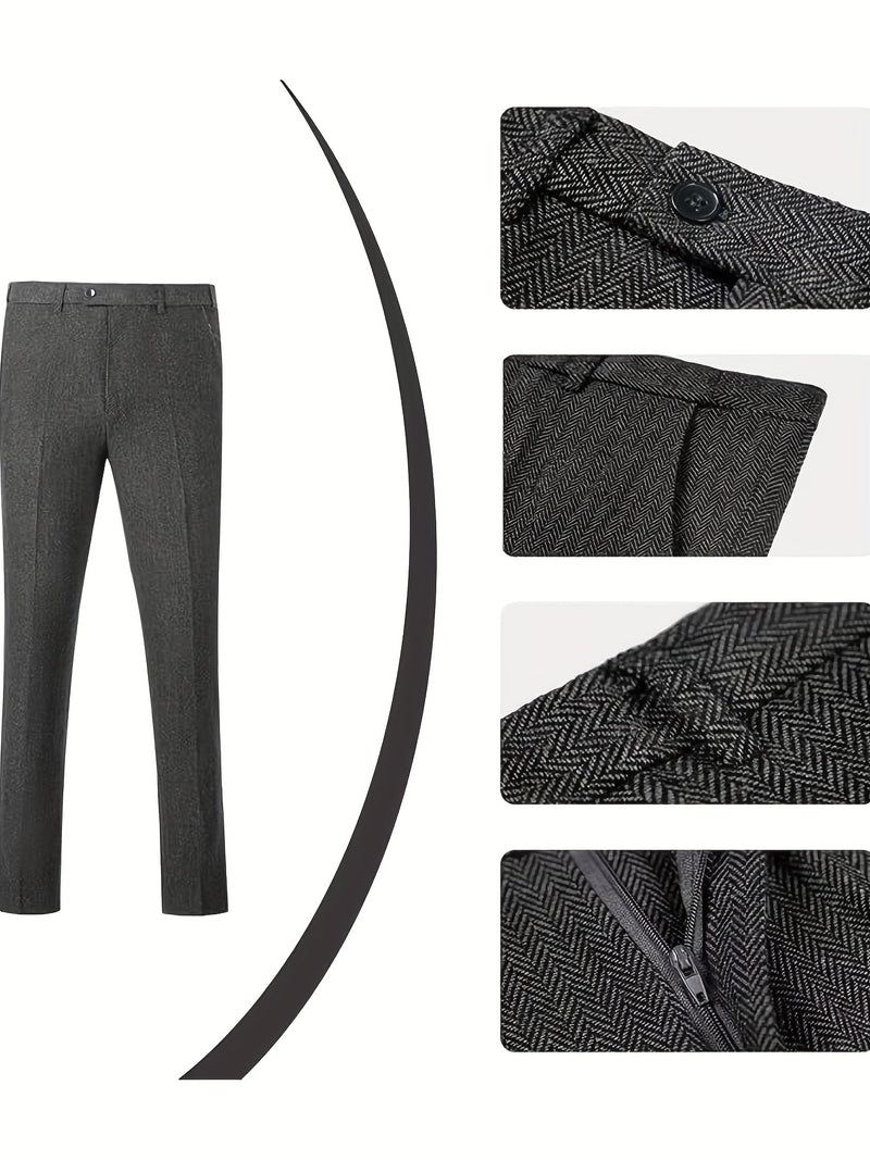 Vintage Men's Bone Check 3pcs Suit.