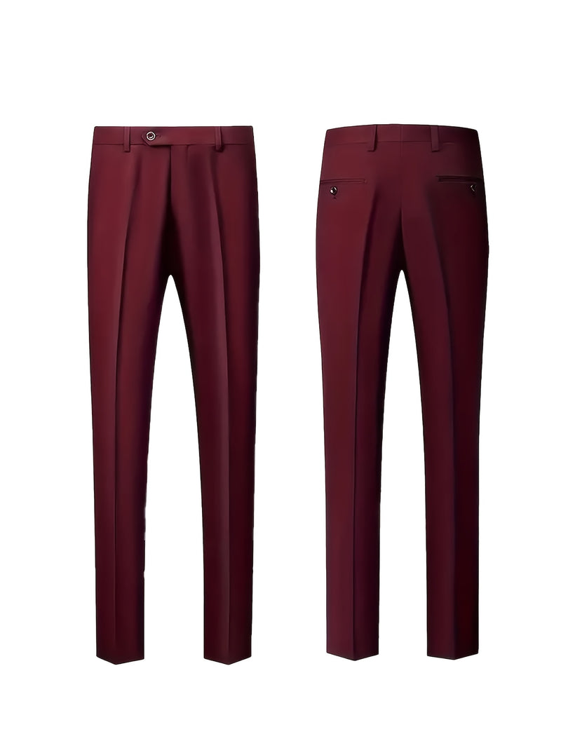 Men'S Premium Two-Piece Suit, Plus-Size Suit Set with Pants.