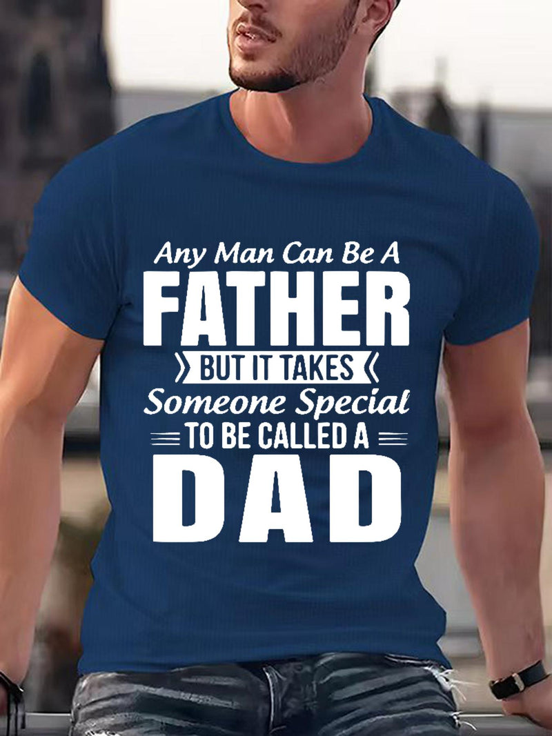 Men’s Short-Sleeved Round Neck, Knitted Fabric That Is Easy And Comfortable.
