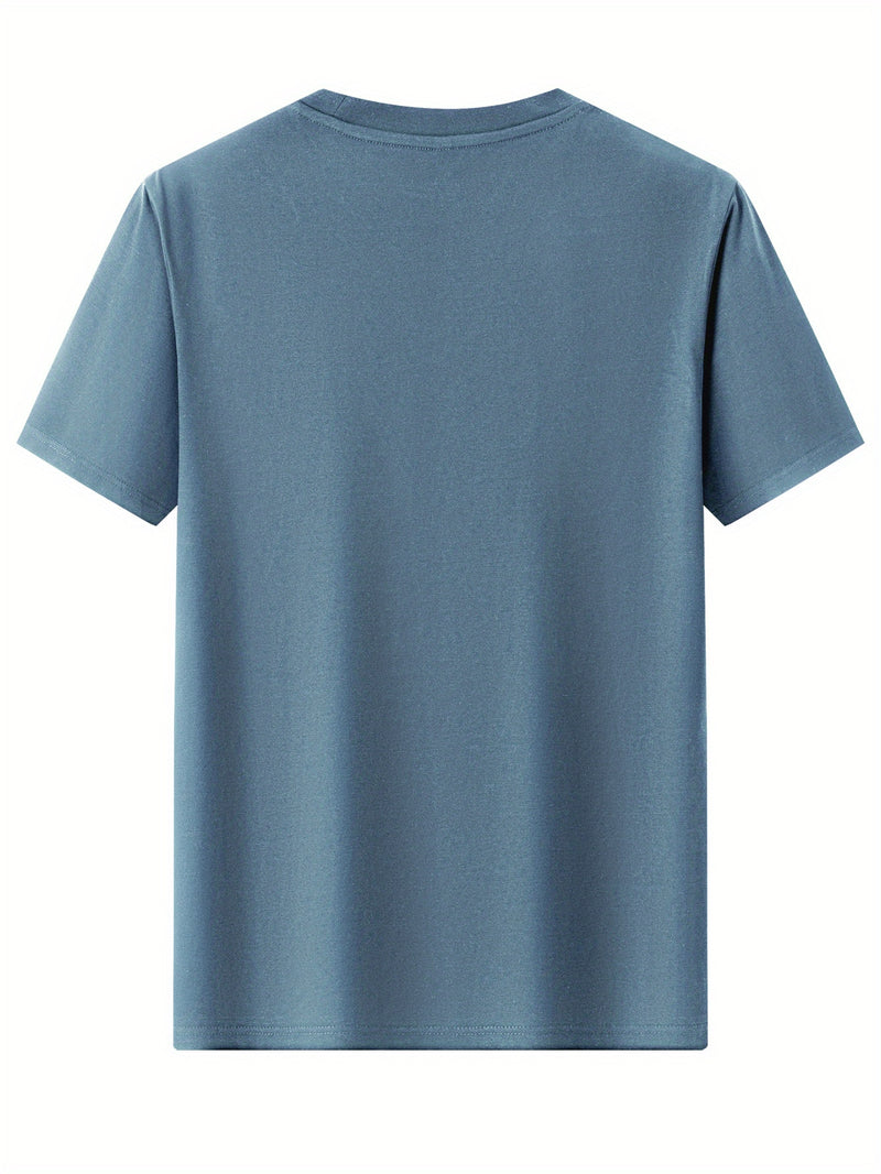 Men'S T-Shirt Casual Round-Neck.