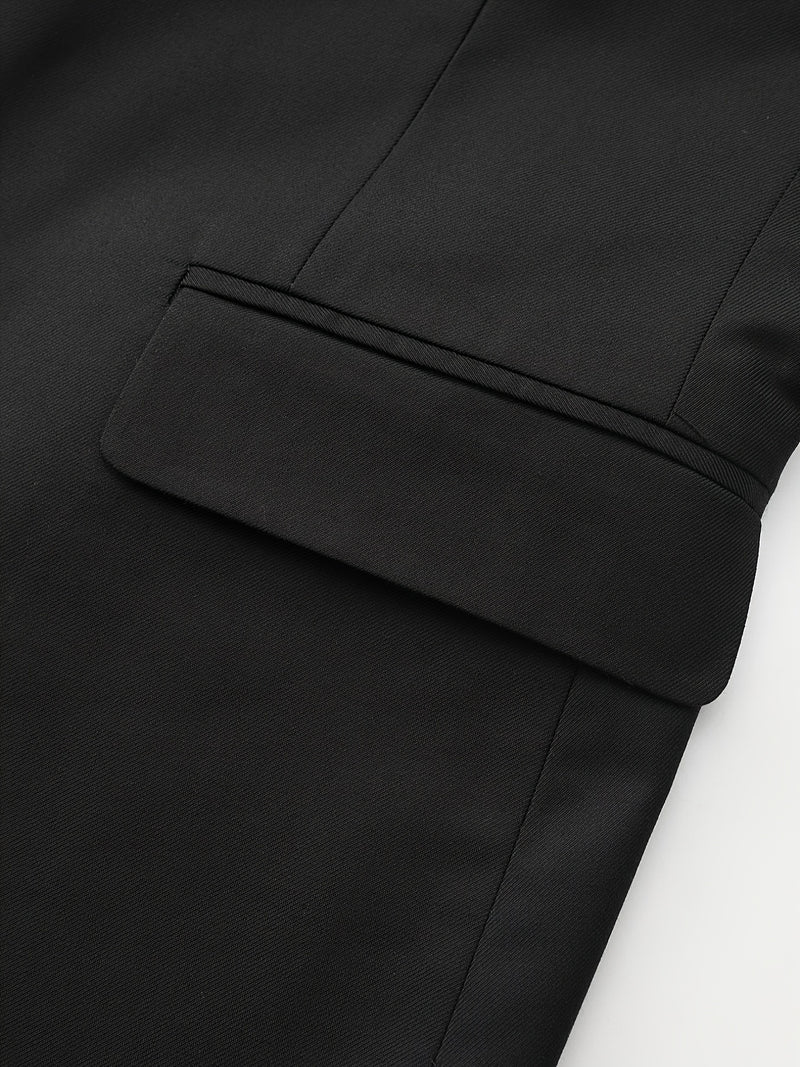 Men's 3pcs Suit Set: Jacket + Vest + Trousers.