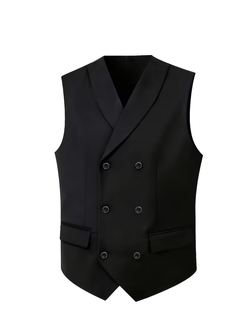 Men's Three-Piece Suit, Formal Business Attire Set, Includes Jacket.