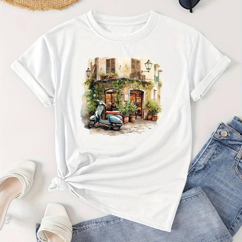 Women’s Casual Short Sleeve T-Shirt.