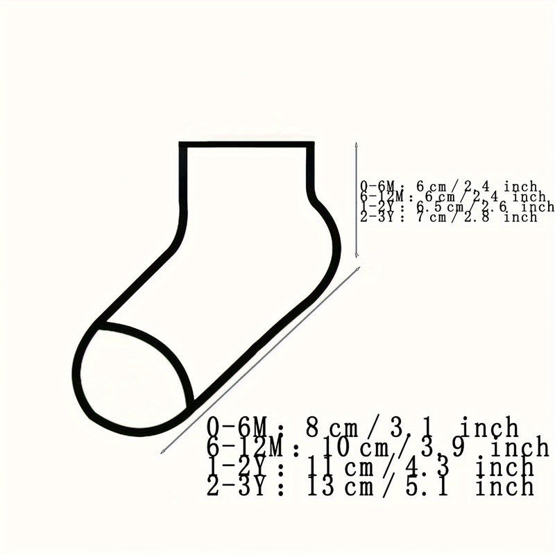 Six Pairs of Super Comfy And Fashionable Baby Socks.