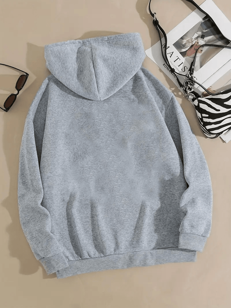 Women's Hooded Pullover with Pocket.