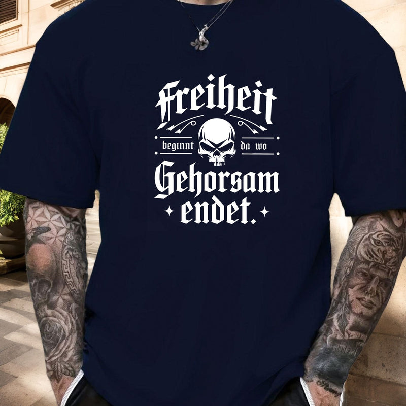 Men's Print Summer Casual Short Sleeve T-Shirt.