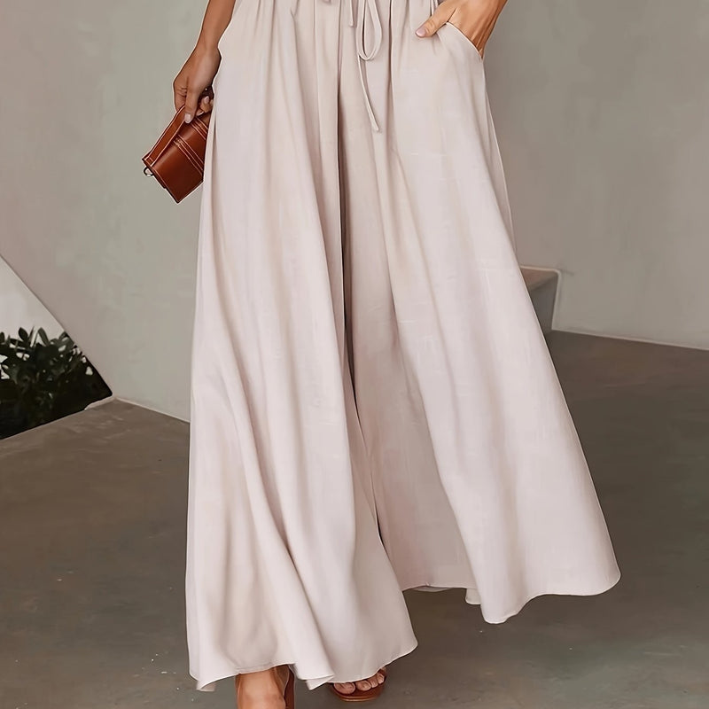 Spring And Autumn Women's Loose Long Pants.