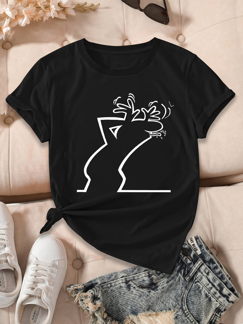 Women’s Geometric Print T-Shirt.