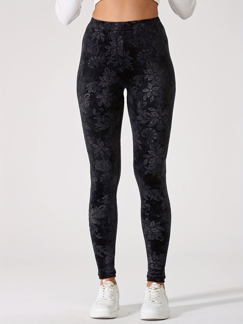 Chinese Style Women's Sports Leggings, High-Waisted.