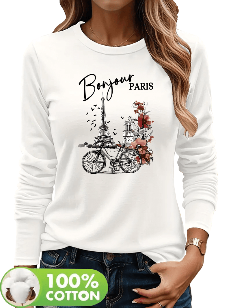 Women's T-Shirt for Autumn And Winter, a Comfortable And Breathable Casual.