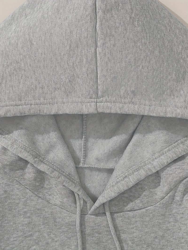 Fashion Hoodie for Women Featuring a Cartoon Cat Letter Print Design.