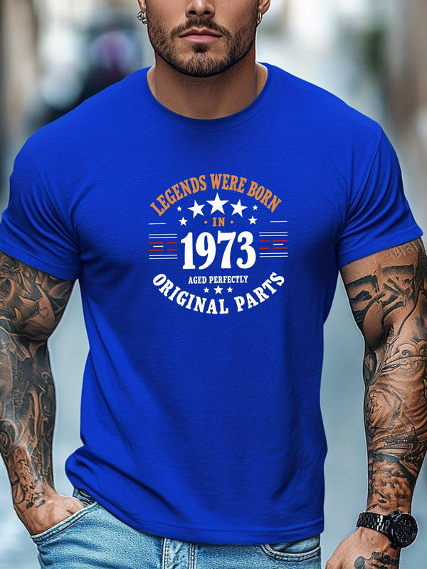 Men's Casual Crew Neck Short T-Shirt.