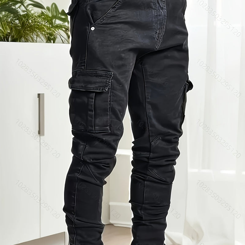 Men's Stylish Long Pants with a Trendy Casual Design.