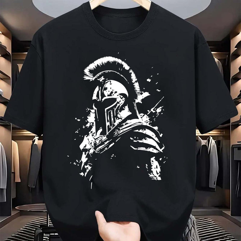 Men’s Black Spartan Graphic Tee.