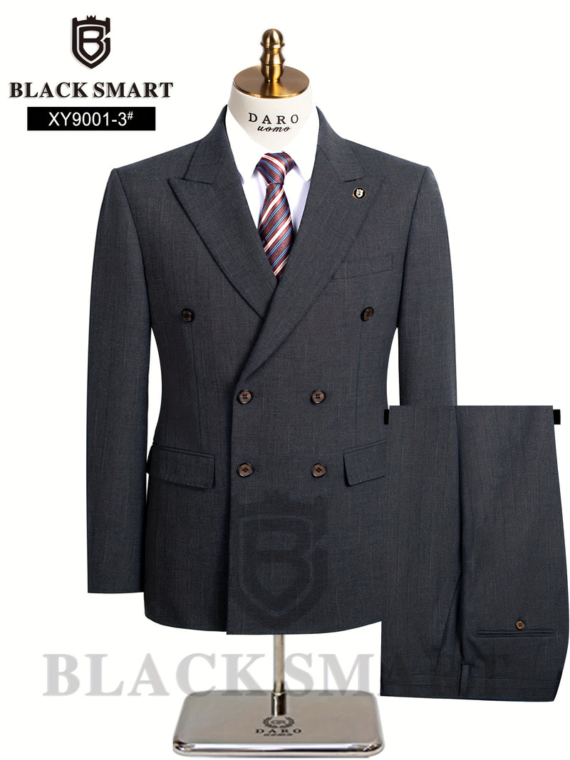2pcs Men's Suit Set Includes Jacket + Trousers Only