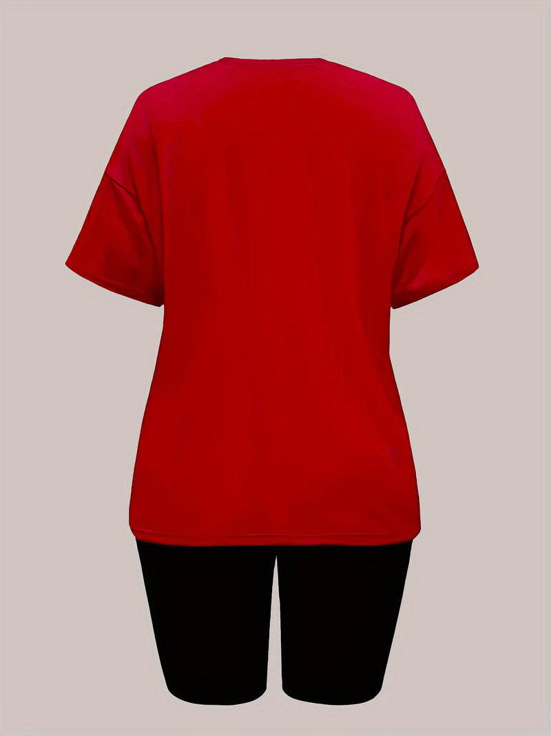 Women's Round Neck Short Sleeve Top.