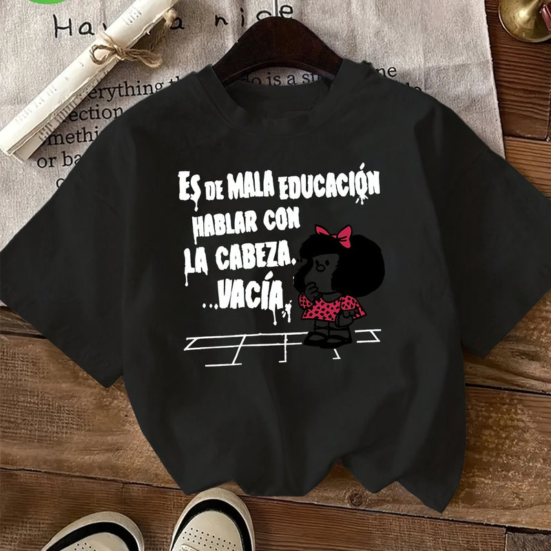 Women’s Graphic Print T-shirt Crew Neck Casual.