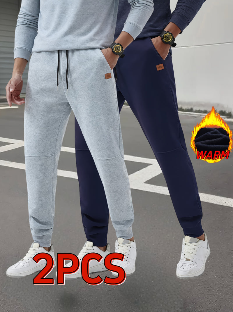 2pcs Men's Autumn Winter Casual Pants.